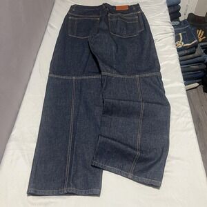 Sean John Jeans Mens 34x32 Blue Dark Wash Relaxed Wide Leg Denim Streetwear